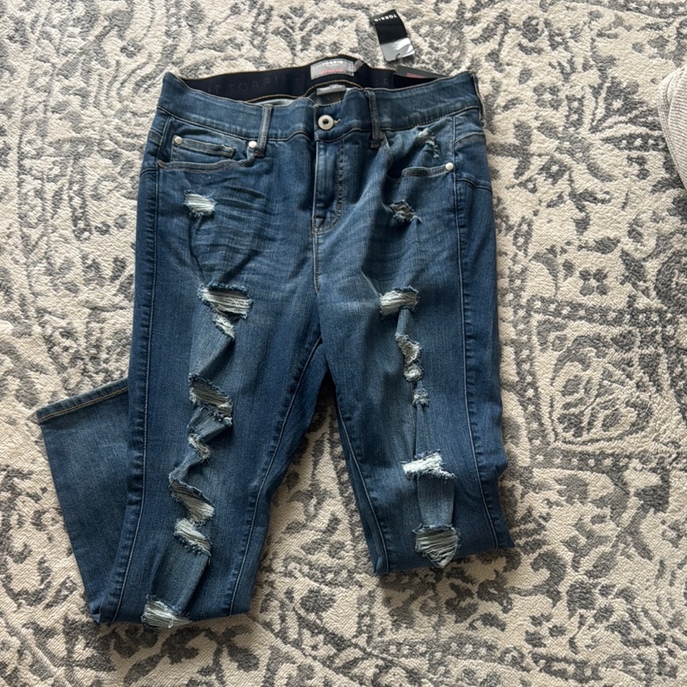 Distressed Blue Women's Jeans